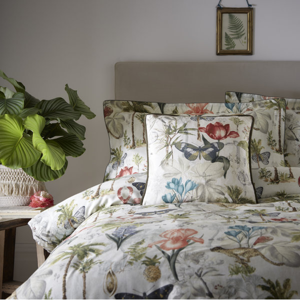 Clarke Clarke BOTANY TROPICAL 43X43 CUSHION Wayfair co uk Clarke clarke botany tropical 43x43 cushion wayfair co uk